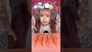 コストコのサーモン食べ比べASMR🧁🍩🍭🍬mukbang asmr eating shorts [upl. by Ehud65]