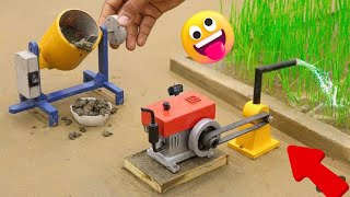 Diy diorama making mini motor water pump science project SanCreator1 [upl. by Ihtraa]