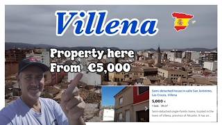 villena Alicante Spain cheap property in Villena walking tour of Villena town 2024 [upl. by Leveridge]