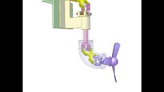 Azimuth thruster with universal joints 2017 [upl. by Nonnac57]