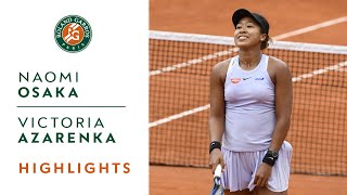 Naomi Osaka vs Victoria Azarenka  Round 2 Highlights  RolandGarros 2019 [upl. by Neillij]