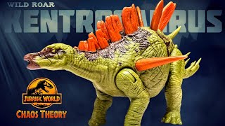 BRAND NEW KENTROSAURUS Mattel Jurassic World Chaos Theory Wild Roar Kentrosaurus Review [upl. by Wrennie436]