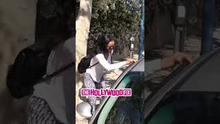 Karrueche Tran Speaks On Getting Back With Chris Brown While Out Shopping On Melrose Ave In WeHo [upl. by Ellenaj]