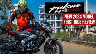 2024 Bajaj Pulsar NS160 First Ride Review  India Exclusive  Whats New [upl. by Eetak]