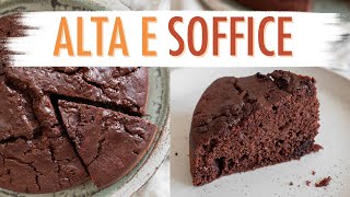 SOFFICISSIMA TORTA AL CIOCCOLATO FONDENTE  RICETTA DEFINITIVA SENZA UOVA E SENZA LATTE Elefanteveg [upl. by Natalia]