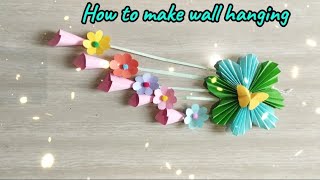 How to make a homemade paper wall hanging I Making beautiful wall hanging 😍 I DIY I Craft idea I [upl. by Isaiah]