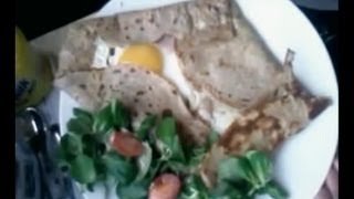 Crêpe salée bretonne sarrazin  Recette galette sarrasin [upl. by Marnia]