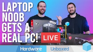 Building JarrodsTech A REAL PC Live [upl. by Kcorb]