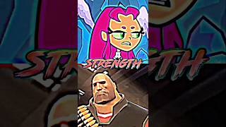 Favorite characters tournament Starfire TTG vs Heavy TF2 starfire cartooncharacter tf2heavy [upl. by Howzell]