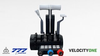 Boeing 777 Thrust Lever Addons for VelocityOne Flight Universal Control System Sierradelta3D [upl. by Fen995]