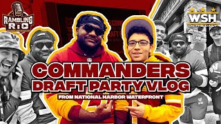 Washington Commanders Draft Party vlog Sights amp Sounds From The National Harbor httc nfldraft [upl. by Petigny342]