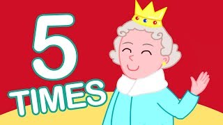 5 Times Table Song 110  Learn Math for Kids X5 Multiplication Song [upl. by Cesar521]