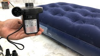 Electric Air Bed Pump Demo  Air mattress pump [upl. by Aihsaei645]