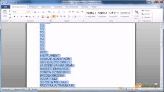 Microsoft Word 20072010  Formatowanie dokumentu  ćwiczenie [upl. by Hayman222]