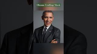 Obama Trolling Musk obama musk trolling newstop topnews top name motivation [upl. by Anil]