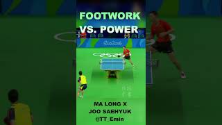 Footwork vs Power malong joosehyuk sports pingpong shorts tabletennis goat [upl. by Esiahc]