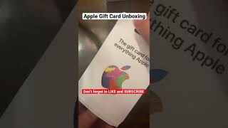 Apple Gift Card Unboxing [upl. by Theodora]