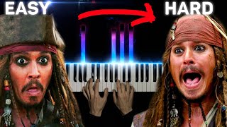 Pirates of the Caribbean From Easy to Hard [upl. by Eniamraj]