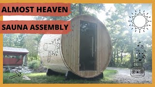 2019  How to Build a Barrel Sauna Almost Heaven [upl. by Dylan]