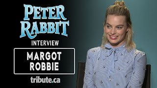 Margot Robbie  Peter Rabbit Interview [upl. by Nosraep643]