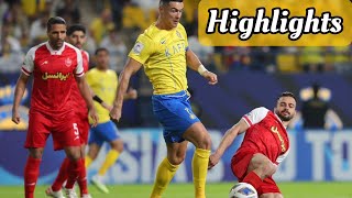 Al nassr Vs persepolis today highlights match  Cristiano Ronaldo injury 🤕 AFC Champions League [upl. by Jayne]