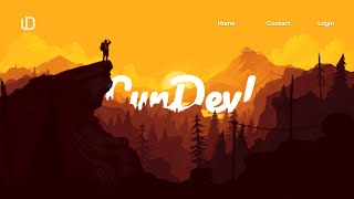 Reponsive Parallax Scrolling Website  How to Make Website using Html CSS amp Javascript [upl. by Atekahs811]