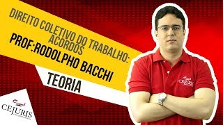 Direito Coletivo do Trabalho Acordos  TRTRJ [upl. by Jaclin35]