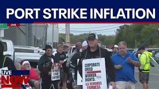 Port strike 2024 Massive inflation looms without deal  LiveNOW from FOX [upl. by Jarrod]