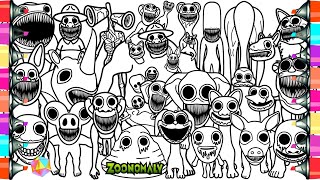 ZOONOMALY 2 Coloring Pages  Coloring All Zoonomaly 2 Monsters  NCS Music [upl. by Airdnaz328]