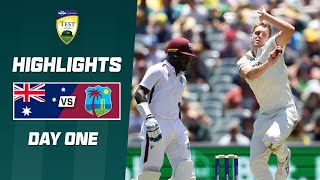 Australia v West Indies 202324  First Test  Day 1 [upl. by Anirrehs]