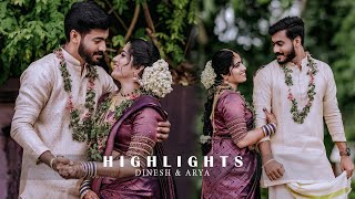 Kerala Traditional Hindu Wedding Highlights 2023  Dinesh amp Arya [upl. by Ive874]