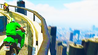 Stunting On Buildings GTA 5 Funny Moments [upl. by Olinad940]