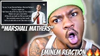 First Time Hearing quotMarshall Mathersquot Eminem REACTION [upl. by Aiht]