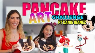 PANCAKE ART CHALLENGE FT DANIE IBAÑEZ  SOY LARA CAMPOS 💓 SOYLARACAMPOS [upl. by Abbe]