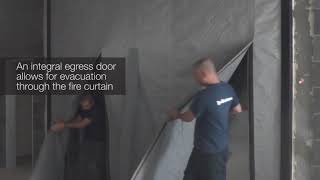 FireMaster® Egress Fire Curtain [upl. by Yelrebmyk]