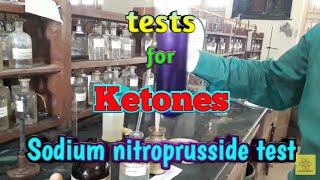 Tests for Ketones  Sodium nitroprusside test [upl. by Lexi]