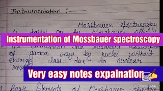 Instrumentation ll Mossbauer spectroscopy PART2 ll Msc syllabus [upl. by Balthasar]