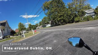 Episode 29 Ride Around Dublin OH on a 2023 Vespa GTS 300 [upl. by Oiceladni565]