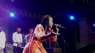 ORNELLA MWENZELA GRÂCE AKSANTE SANA LIVE CONCERT CHEZ NTEMBA [upl. by Edaj]