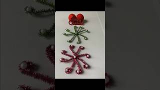 Christmas Snowflakes  shortsfeed diy christmas art [upl. by Gnad480]