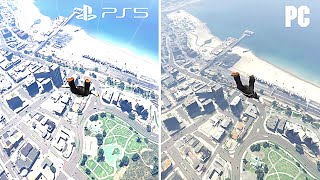 GTA 5 Next Gen vs GTA 5 Original  Side By Side Comparison [upl. by Ellerud784]