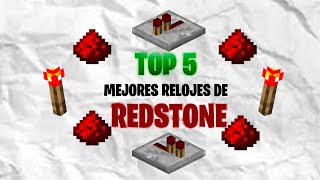 TOP 5 Mejores Relojes de Redstone de Minecraft 120 [upl. by Arde]