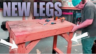 Upgraded Workbench  Adding new Legs and Wheels [upl. by Amisoc]