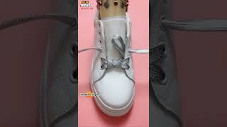 Best way to tie shoe laces shorts shoeslacestyles [upl. by Sheena183]