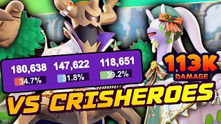 TRIPLE 100K STATS on Trevenant vs CrisHeroes  Pokemon UNITE [upl. by Clare138]