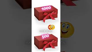 1000vs500🔥🤑pick one gift  happy fusion  shorts chooseyourgift [upl. by Saimon662]