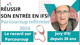 Parcoursup IFSI 2024 aide accompagnement conseils témoignages soutien [upl. by Iline298]