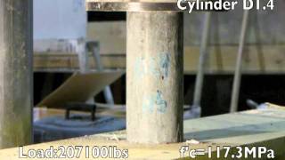 28 Day Cylinder Tests for High Strength Concrete Explosive [upl. by Eneluj]