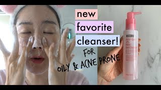 Best Korean Cleanser for Acne Prone Oily Skin  By Wishtrend Acid Duo 2 Mild Gel Cleanser [upl. by Jaela]