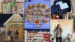 weekly vlog 39🖤tulleys pumpkin nights  shopping trips  new food drinks  more xxx [upl. by Olim]